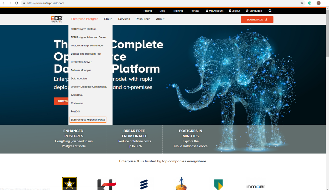 accessing the migration portal