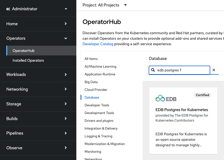 Install OperatorHub
