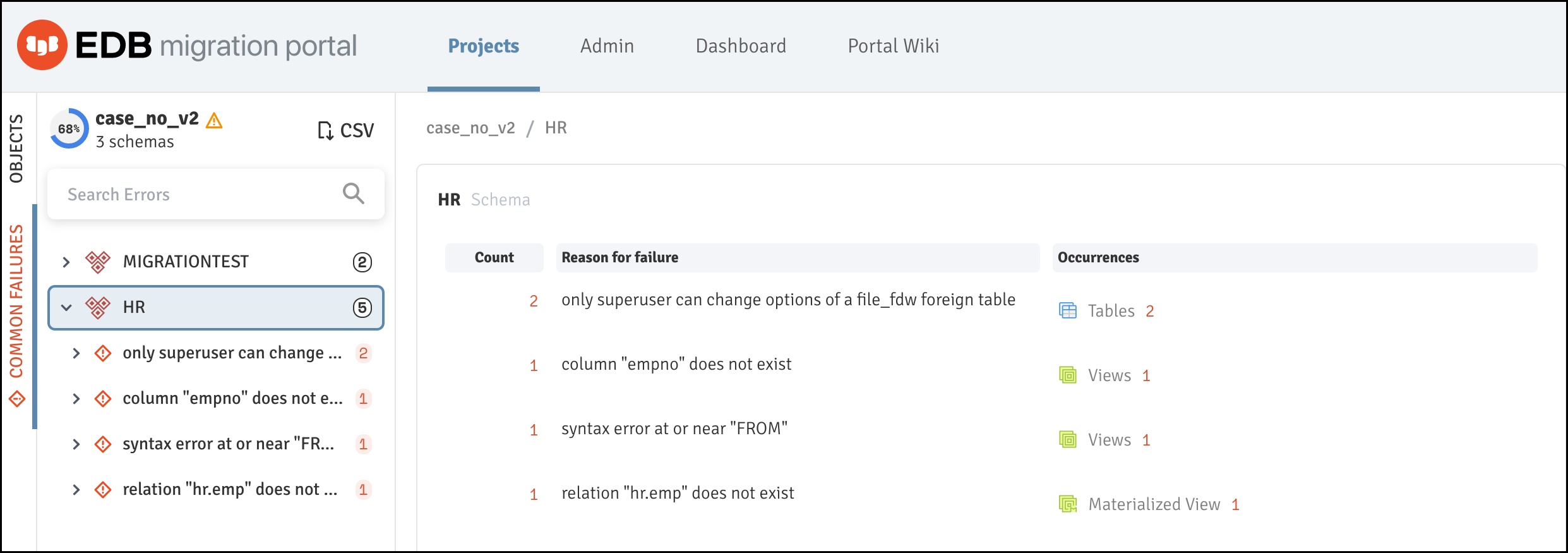 migration portal home page