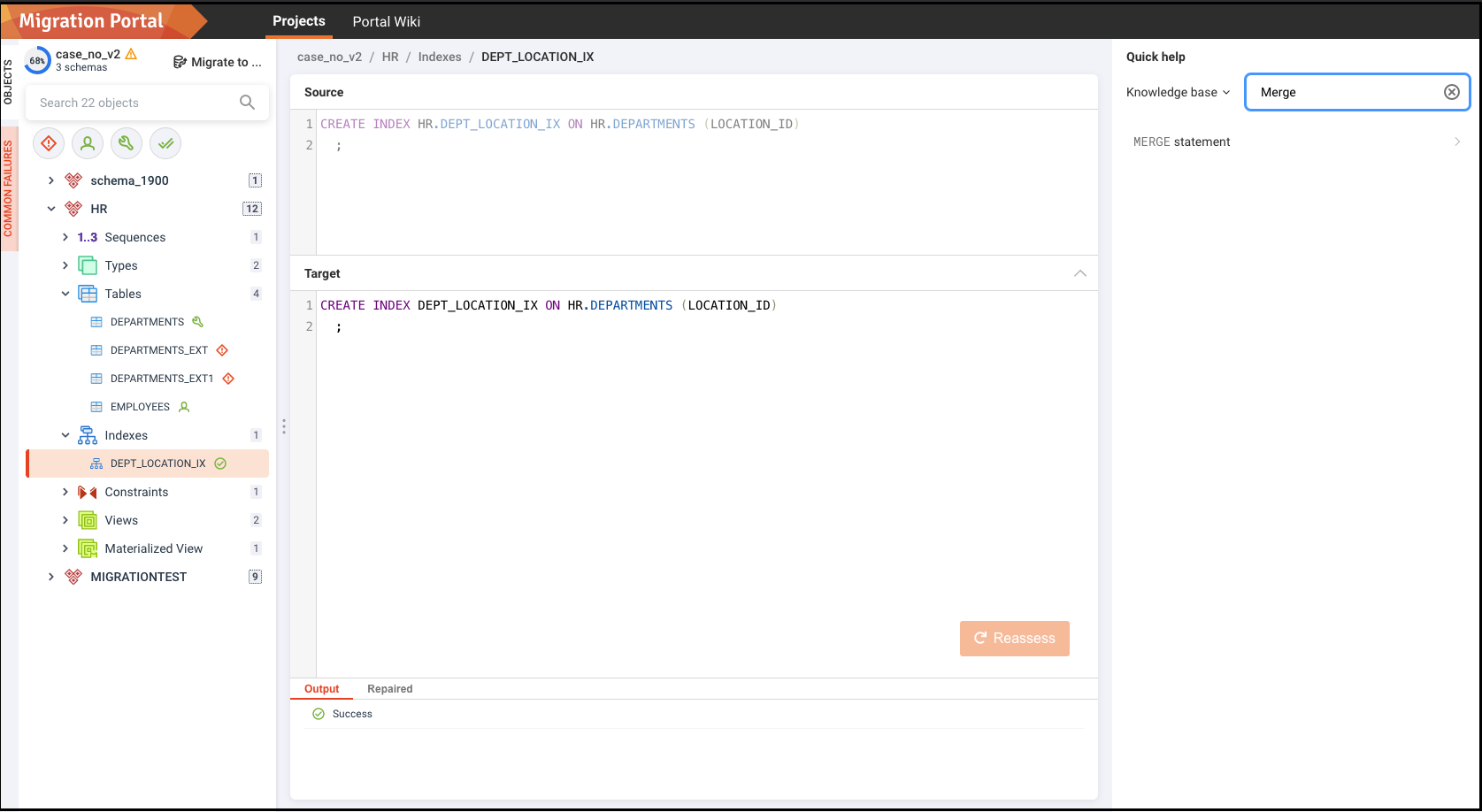 searching the knowledge base