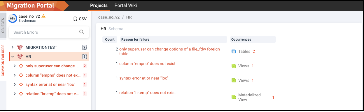 migration portal home page