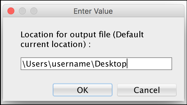 Enter the path for Linux or Windows.