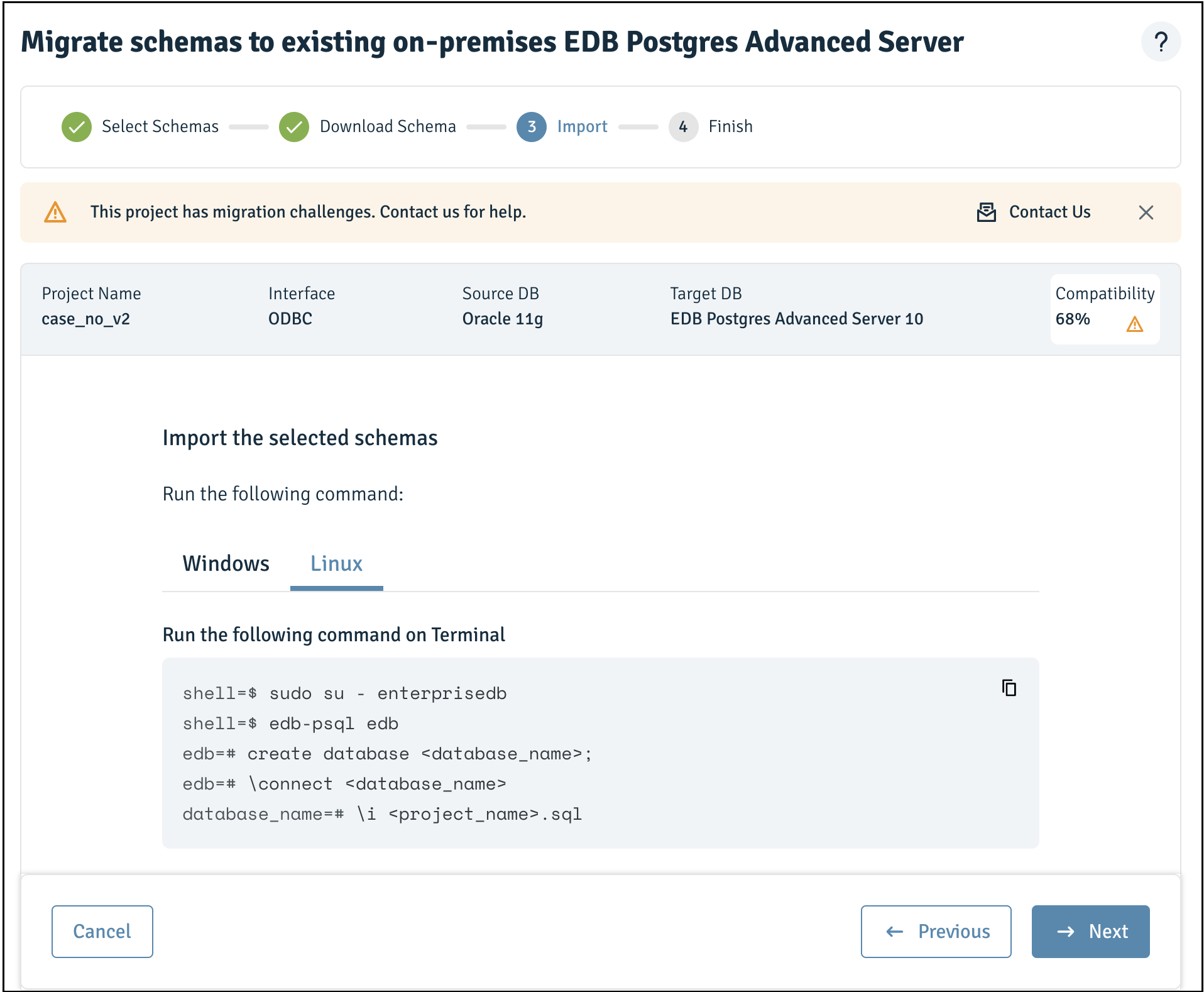 Selecting Linux operating system