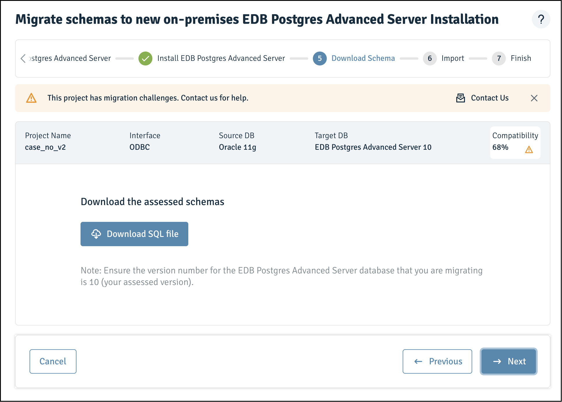 Downloading the assessed file