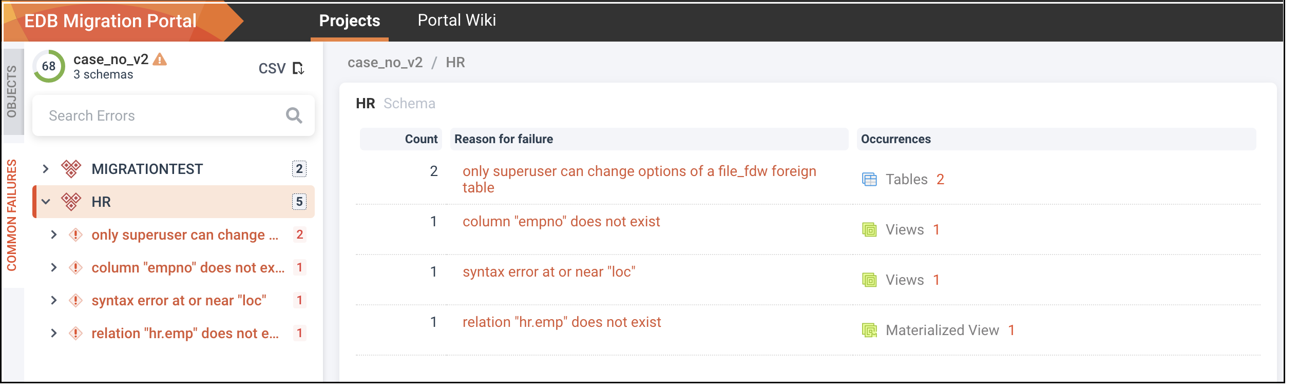 migration portal home page