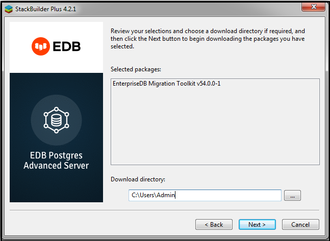 Downloading the directory path