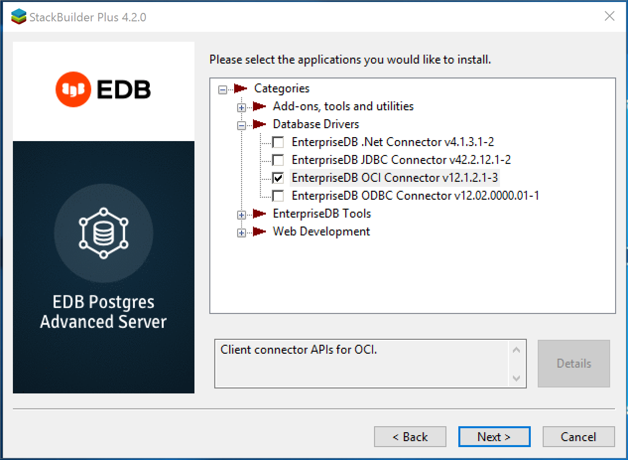 Selecting the Connectors installer