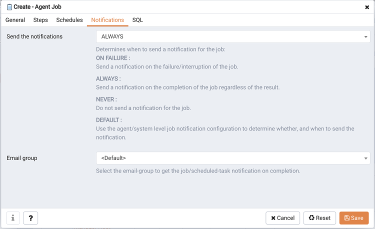 job notification job level