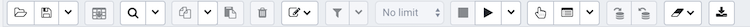 Query tool toolbar