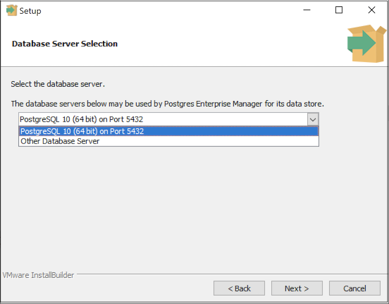 Selecting a database server
