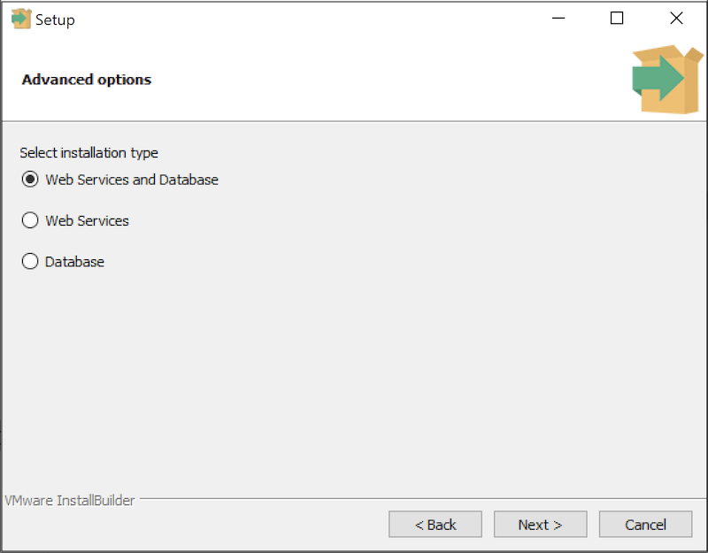 PEM Server Wizard - Advanced Options dialog