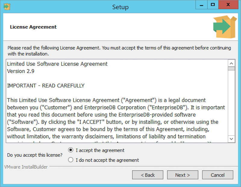 The PEM Agent Installer - License Agreement
