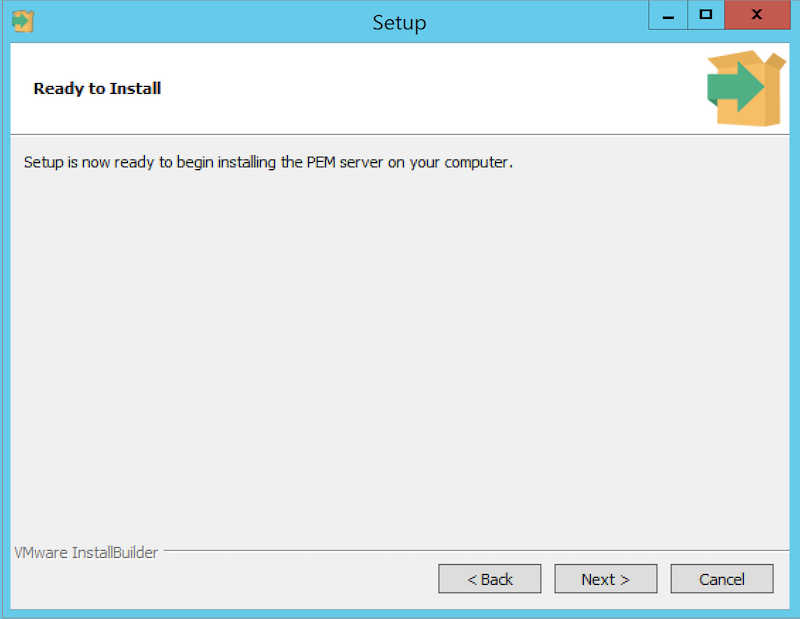 The PEM Server Installer - Ready to Install