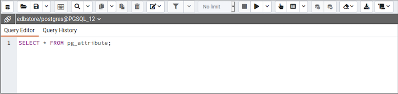 Query Tool - Query Editor tab