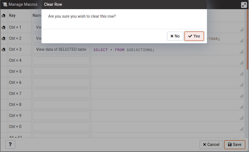 Query Tool - Connection Status button