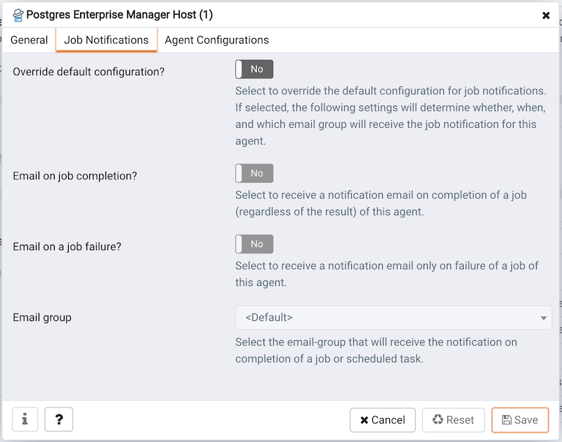 job notification agent level