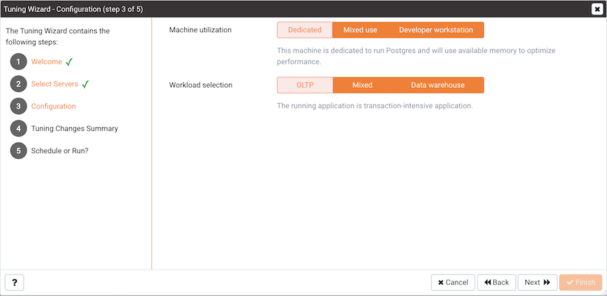 The Configuration dialog