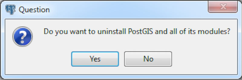 The Uninstaller opens